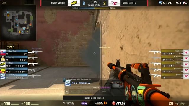 Na`Vi vs Mousesports, Game 1 (CEVO-P LAN Finals CS:GO Season 8 - Group B - Round 1) смотреть онлайн