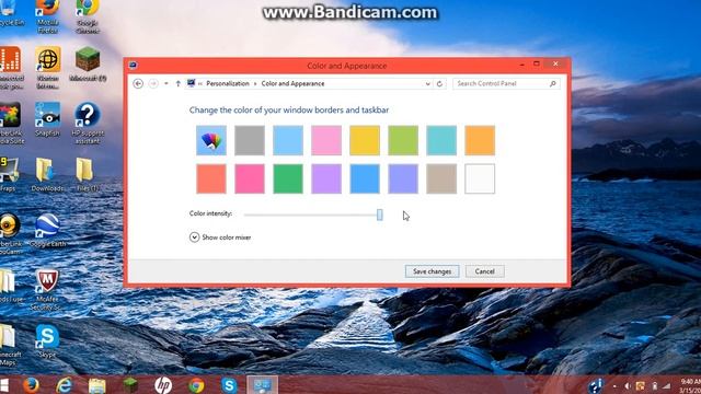 How to change Taskbar color for Windows 8.1 смотреть онлайн