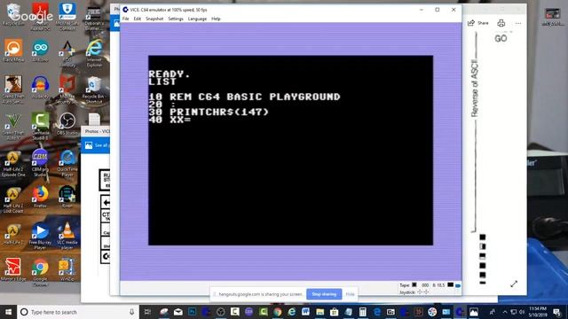 Commodore 64 Basic Playground Live смотреть онлайн