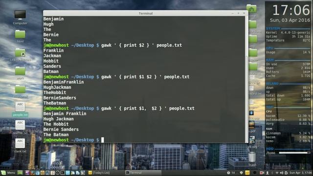 TerminalLab: The gawk Command смотреть онлайн