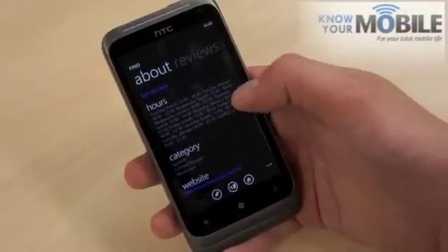 HTC Radar: Windows Phone Mango overview смотреть онлайн