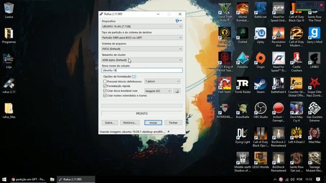 Como Criar um Pendrive Bootavel com Rufus Partições GPT ou MBR para Formatação смотреть онлайн