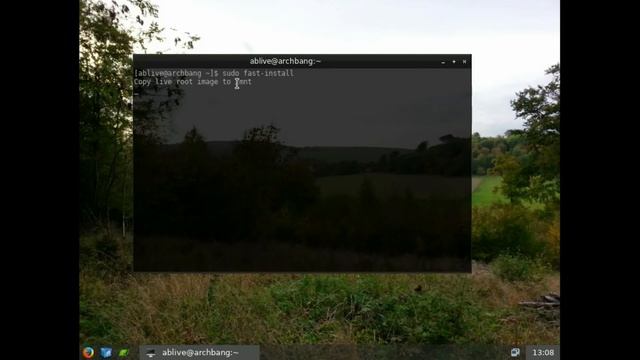 Установка ArchBang смотреть онлайн