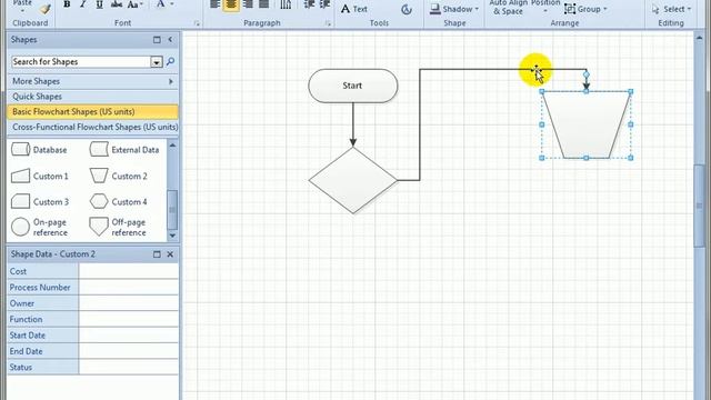 4.1 Basic Connecting in Visio 2010 смотреть онлайн