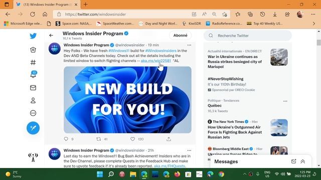 Windows 11 DEV and BETA Channel get 22581 you can now switch channels смотреть онлайн