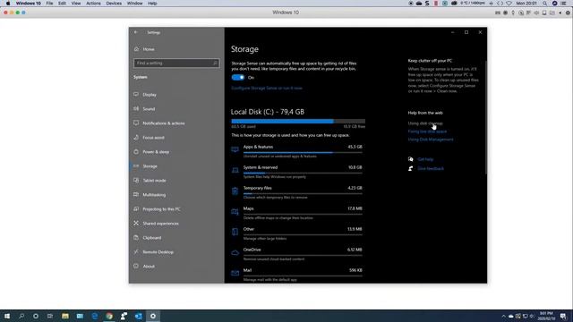 Windows 10 - Storage Management смотреть онлайн