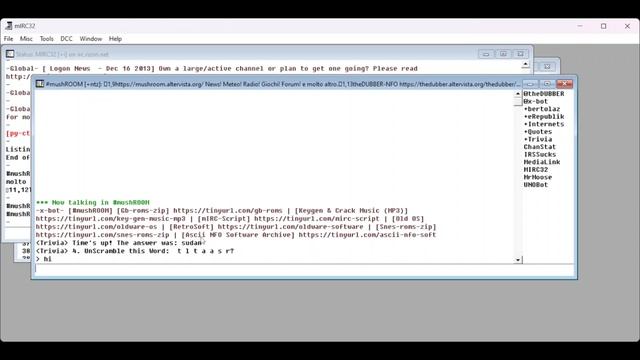 mIRC v3.5 - IRC client for Windows 32 Bit смотреть онлайн