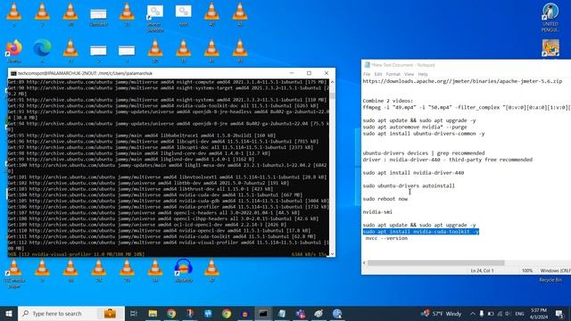 How to Install Nvidia Cuda Toolkit from Terminal on WSL2 (Ubuntu) on Windows 10 смотреть онлайн