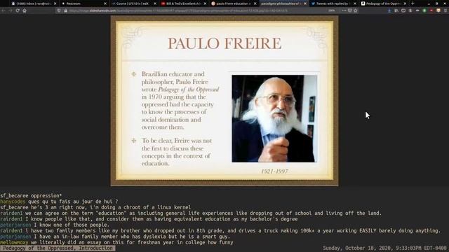 Pedagogy of the Oppressed, Introduction (Paulo Friere) #autodidactic #education #savetheworld смотреть онлайн