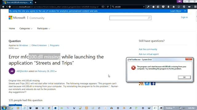 The program can't start, dll is missing from your computer смотреть онлайн