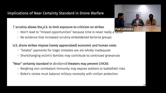 CISS Webinar Series | 2022 Raising the Standard: Near Certainty and Civilian Harm in Pakistan смотреть онлайн