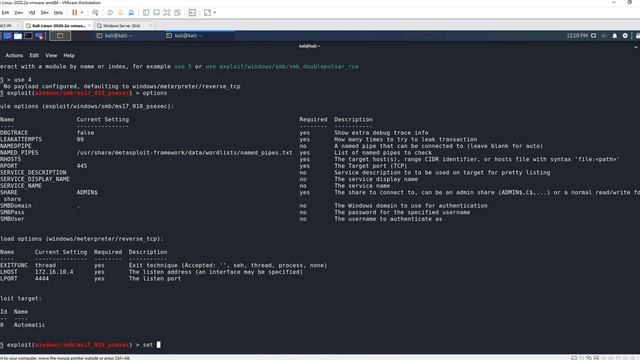 Lab 2.3 Exploiting Windows Server 2016 using Metasploit смотреть онлайн