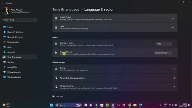 How to change time format to 12 hours in win 11- Time format change in windows 11 | N.A Tech | Hind смотреть онлайн