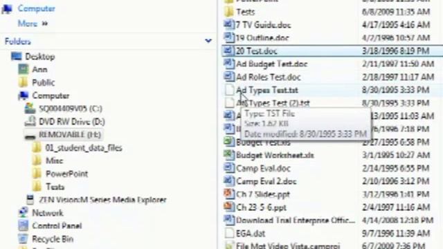 File Management - Windows Vista Part 2A смотреть онлайн