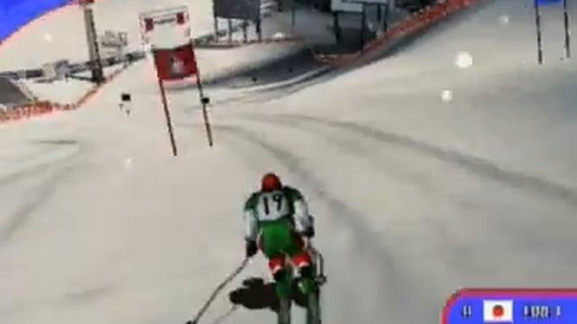 Winter Sports Video Game Footage - Slalom Sections смотреть онлайн