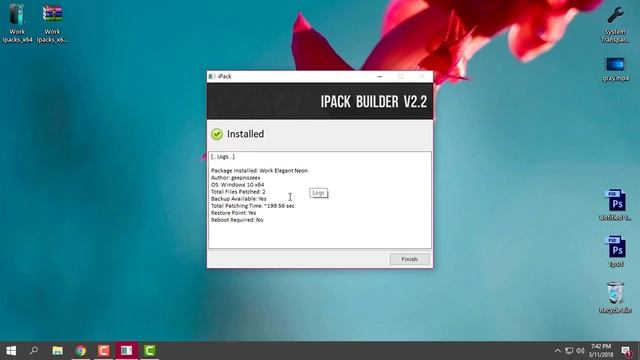 Windows 10 Icon Pack Work elegant Neon смотреть онлайн