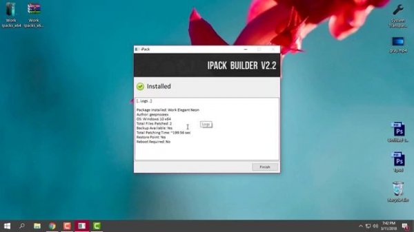 Windows 10 Icon Pack Work elegant Neon