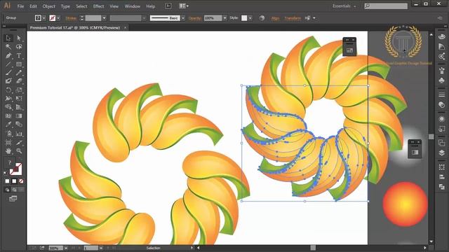 Make a 3d logo design with circle ideas | pattern design Tutorial | Basic Adobe illustrator CC смотреть онлайн