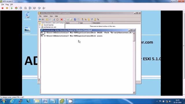 4. Create AD OU using Powershell Command server 2008 r2 смотреть онлайн