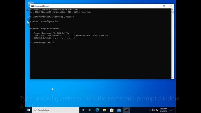 How to renew your IP address from the command prompt смотреть онлайн