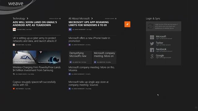 Windows 8 App Review - Weave News Reader смотреть онлайн
