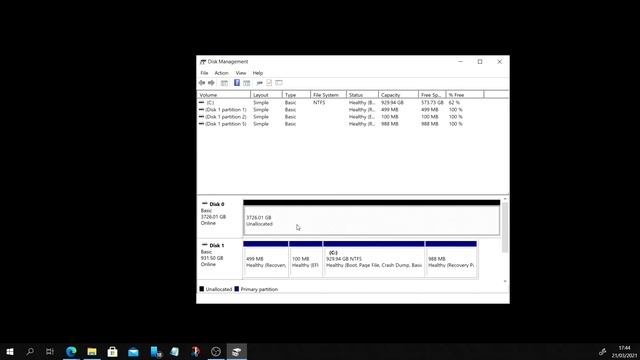 How to Initialize and Format a New Hard Drive in Windows 10 (in 2021) смотреть онлайн