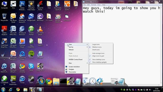 How to change desktop icon size on windows 7 смотреть онлайн