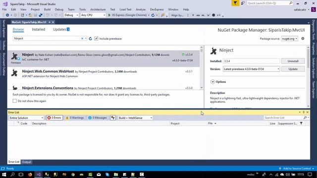 Ders 13 - Asp.Net MVC Kurumsal Mimari Dependency Injection (Ninject) (2) смотреть онлайн