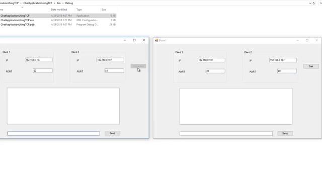 Chat Application using TCP/IP in C# | Windows Form Applcation. смотреть онлайн