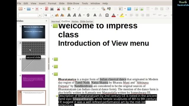 LIBRE OFFICE IMPRESS CLASS 13 IMPRESS WINDOW -VIEW MENU - OUTLINE VIEW (MALAYALAM) смотреть онлайн