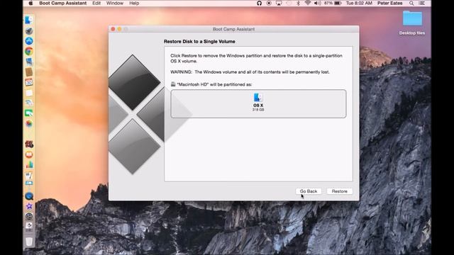 Install Windows on Mac OSX Yosemite with Bootcamp assistant смотреть онлайн