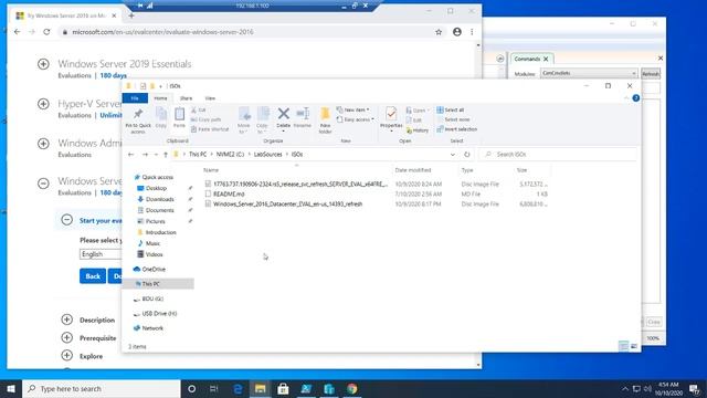 Downloading Windows 2016 for our labs смотреть онлайн