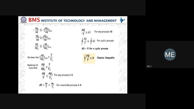 Entropy principleSecond law of thermodynamics BTD III Sem смотреть онлайн