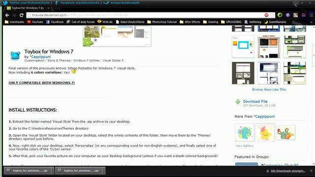 Tutorial - Windows 7 Theme/Design + Download [German] смотреть онлайн