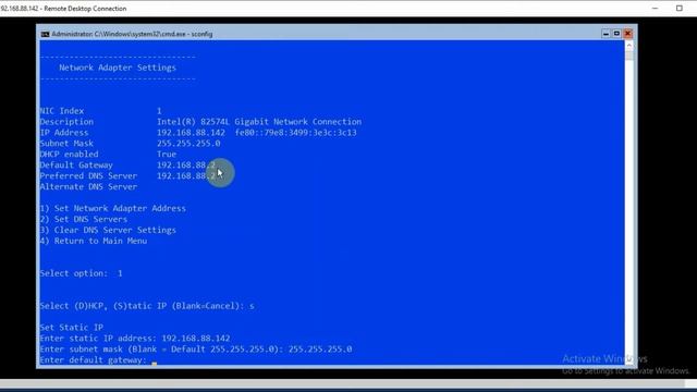 How to Configure the IP address in Windows Server 2019 Core смотреть онлайн