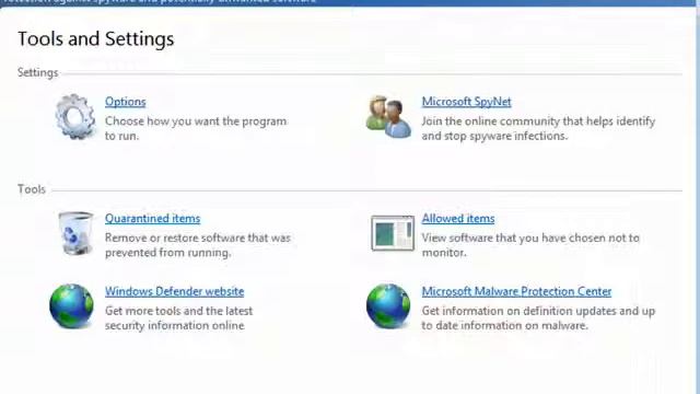 Windows Defender in Windows 7 смотреть онлайн