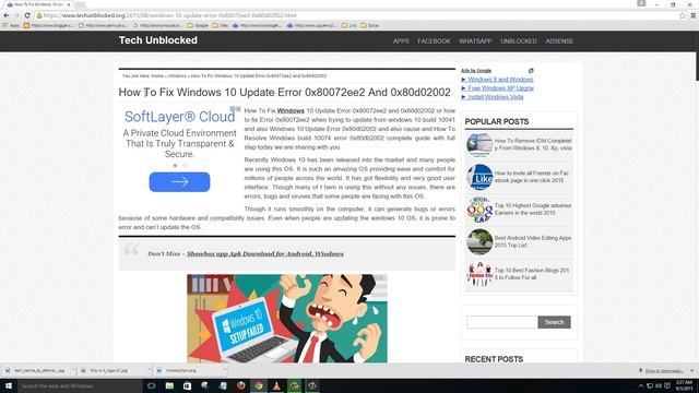 How To Fix Windows 10 Update Error 0x80072ee2 and 0x80d02002 смотреть онлайн