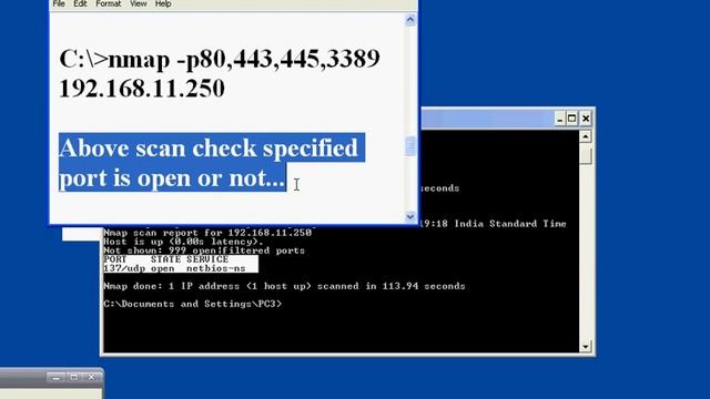Port Scanning Through Nmap in Windows смотреть онлайн