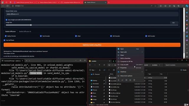 How to fix Automatic1111 DirectML on AMD 12/2023! Fix broken stable diffusion setup for ONNX/Olive смотреть онлайн