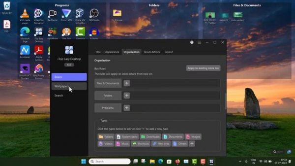 Organize Desktop in a Cool Way | iTop Easy Desktop | Live wallpaper in Windows 10/11