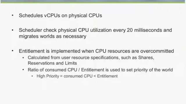 vSphere CPU scheduling - an extract смотреть онлайн