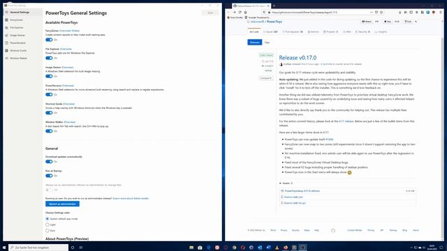 Microsoft Powertoys für Windows 10 Version 0.17 смотреть онлайн
