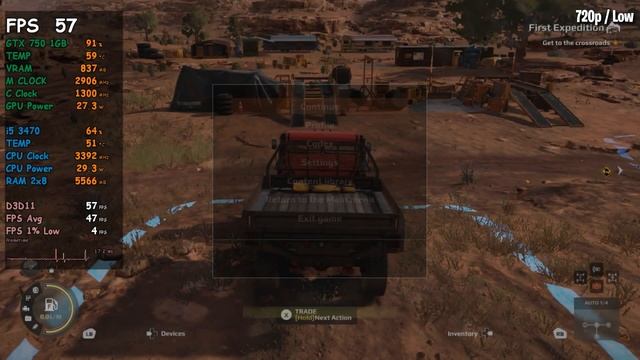 Expeditions: A MudRunner Game | GTX 750 1GB & i5 3470 | Performance Test смотреть онлайн