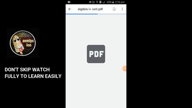 HOW TO DOWNLOAD PDF FILE FROM GOOGLE CLASS ROOM IN MOBILE | TAMIL | SEMIYA ICE смотреть онлайн
