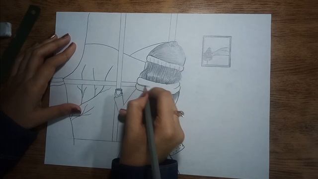 How to draw a Girl Looking Out The Window | Easy Drawing | Pencil Art | Aasi Kook Sketchbook смотреть онлайн