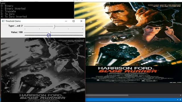 OpenCV Threshold test смотреть онлайн