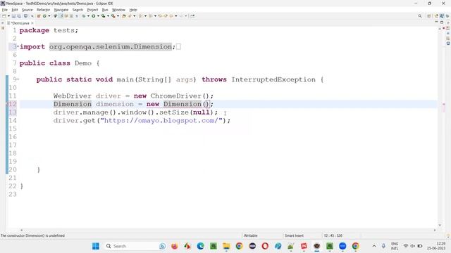 How to set the size of browser window using Selenium (Selenium Interview Question #346) смотреть онлайн