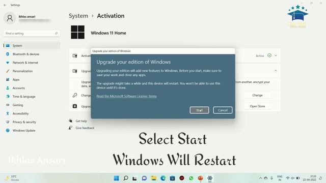 Windows 11 Pro Activation | Windows 11 Update | Windows 11 Home To Pro Edition | Windows 11 Install смотреть онлайн