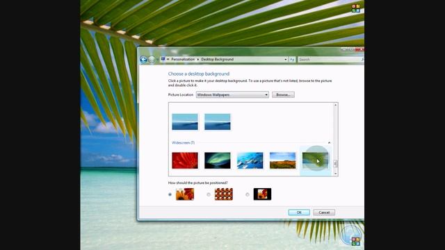 Tutorial: Change Desktop Background In Windows Vista смотреть онлайн
