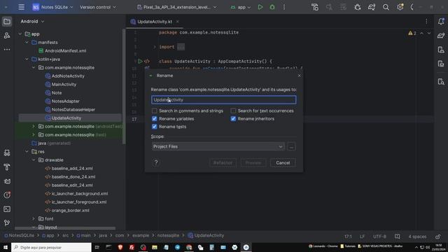 Como Renomear Atividade No Android Studio Iguana Da forma Correta смотреть онлайн